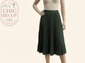 Jupes Midi Sans Marque - S - Vert Foncé - Olhat-49