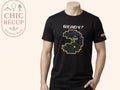 T-shirt Imprimé Pac-man - Taille L - Noir - Audeb-90