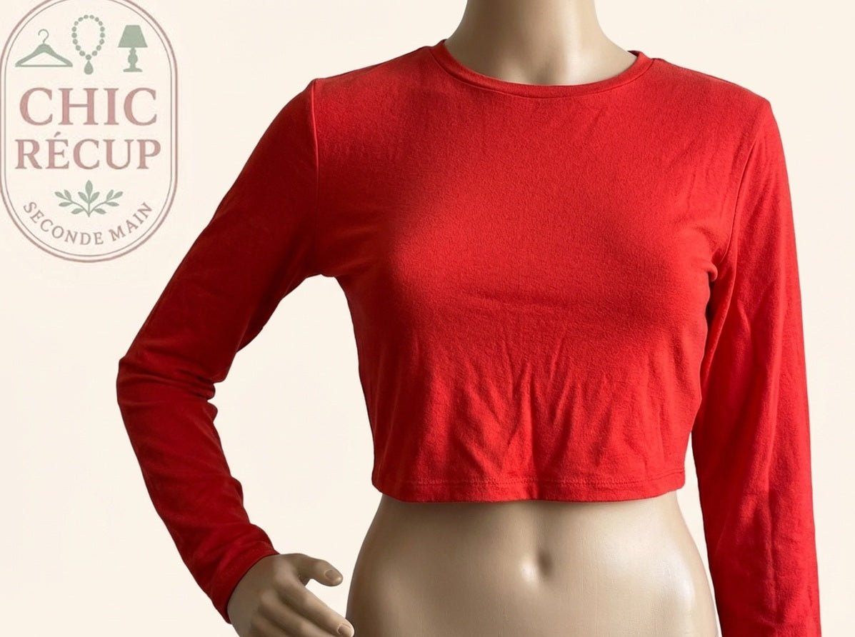 Hauts & T-shirt Zara - M - Rouge - Lerom-36