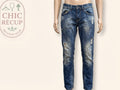 Jeans Skinny Bershka - L - Bleu - Olmar-13