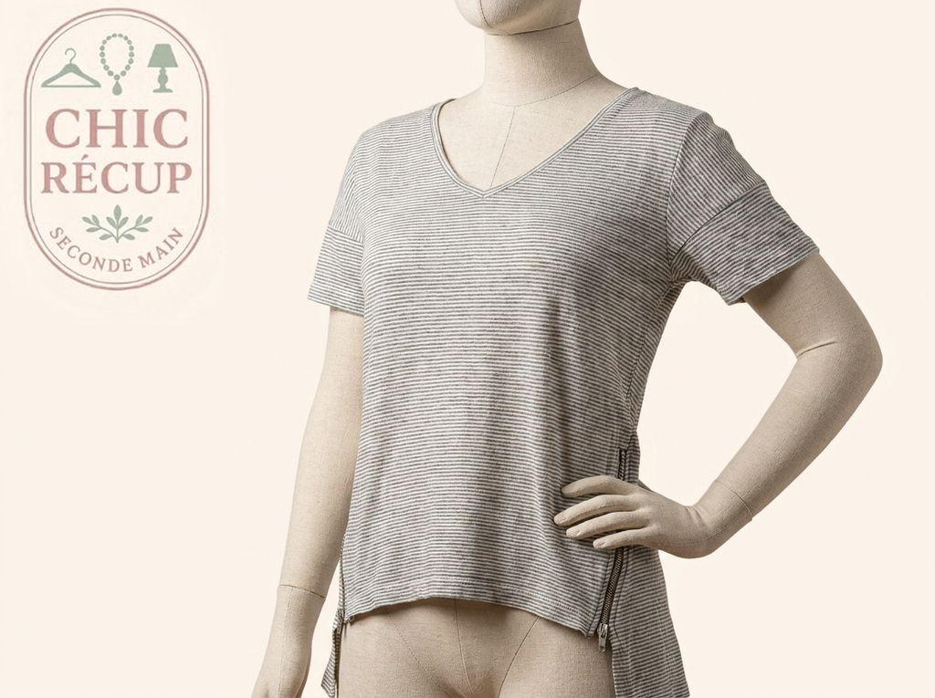 Blouse - Terre De Marins - 42 - Gris - Qubur-143