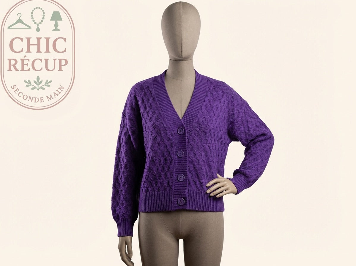 Cardigan Undiz - S - Violet - Ancuv-11