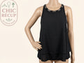 Blouses Manches Courte Esprit - 40 - Noir - Paval-24