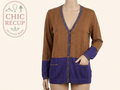 Gilet Antonelle - 50 - Marron et Violet - Flers