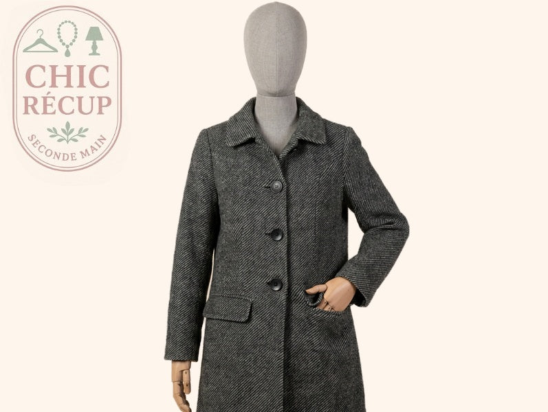 Manteau Long - La Redoute - Fr 38 - Gris - Iscou-05