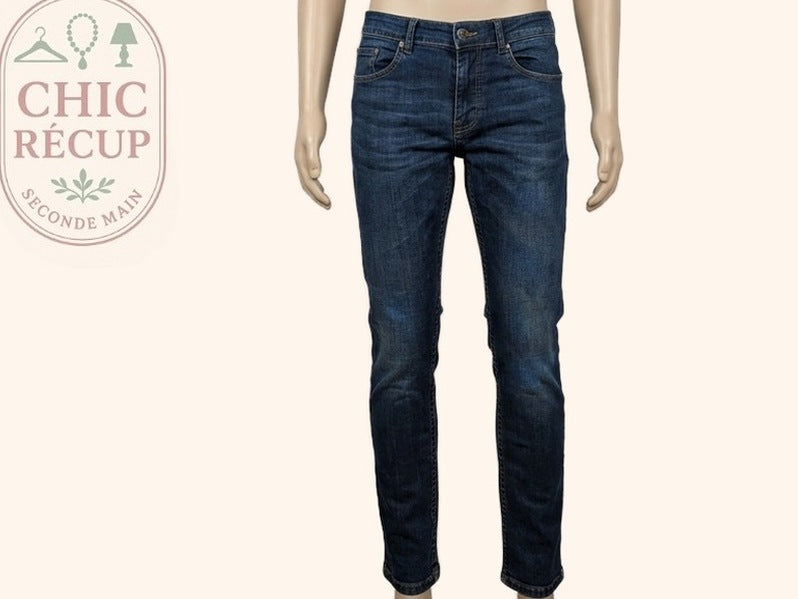 Jeans Coupe Droite Pier One - M - Marine - Ramec-13