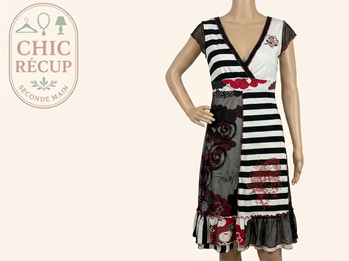 Robe Midi 101 Idees - L - Blanc - Myfed-144