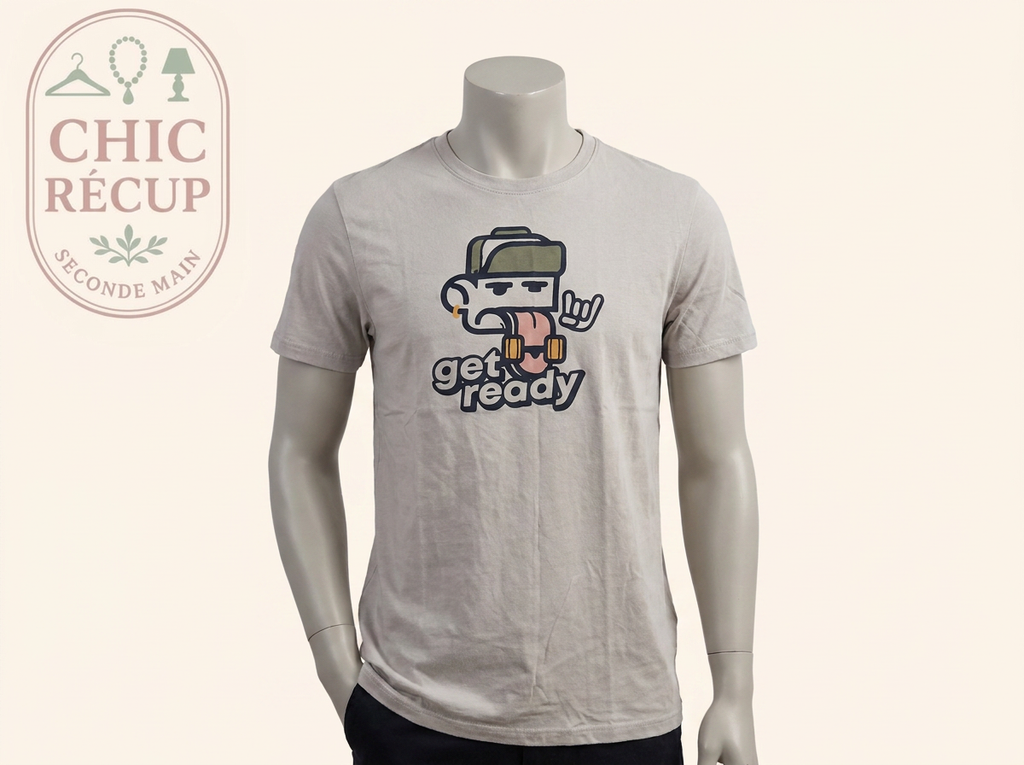 T-shirt Imprimé Kiabi - M - Blanc - Audeb-84