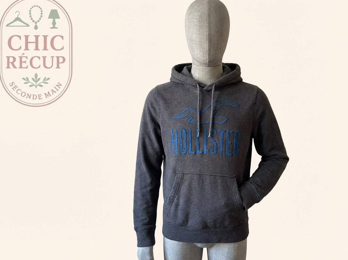 Pull Et Pull A Capuche Hollister - M - Gris - Grdec-9