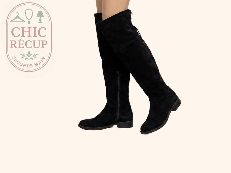 Bottes Hautes Sans Marque - 40 - Noir - Evvio-89