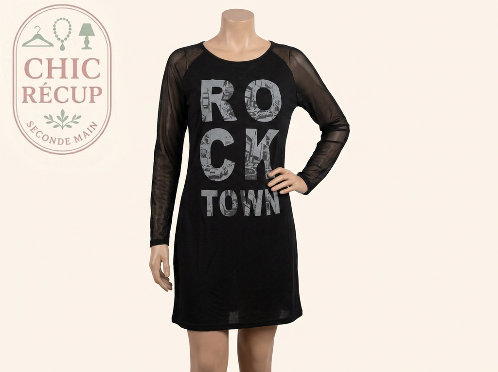 Robe 3 Suisses - 44 - Noir - Rock Town