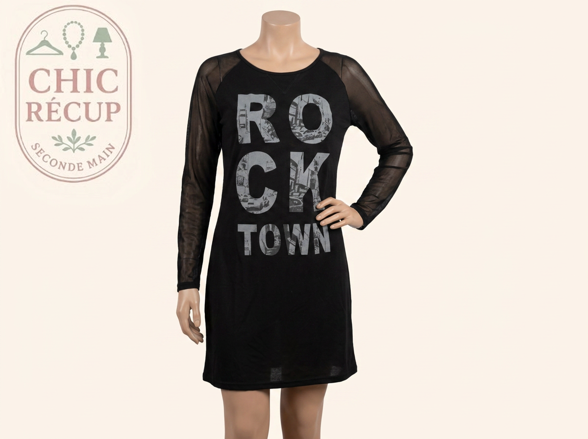 Robe 3 Suisses - 44 - Noir - Rock Town